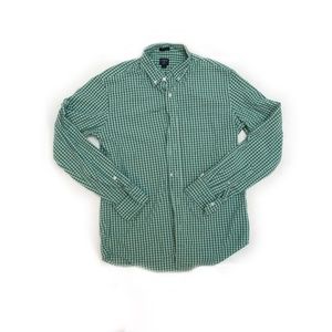 J. Crew Green Button Down Size Medium Slim
